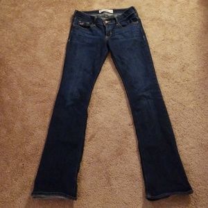Hollister flare low rise jeans size 3